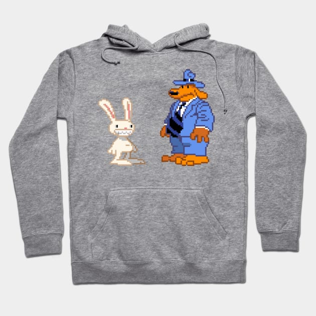 Sam and Max Hoodie by Retro8Bit Fashion Store